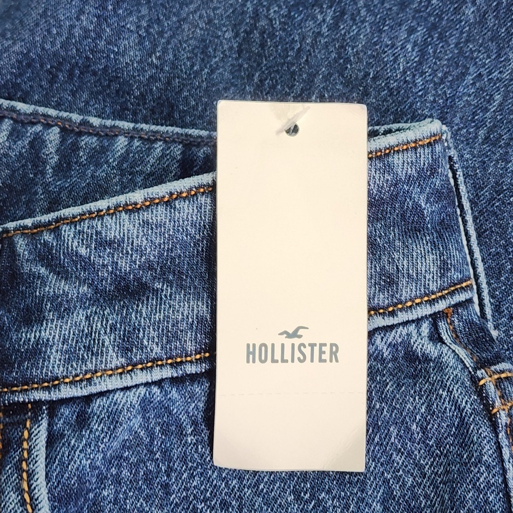 NWT Hollister Curvy Ultra High Rise Baggy Jeans Women w26 2R Wide Leg Streetwear - Picture 14 of 15